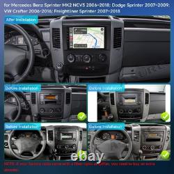 10.1 4+64G Android 15 For Benz Sprinter W906 VW Crafter CarPlay Radio GPS +CAM