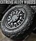 16 Black At1 Alloy Wheels For Volkswagen Crafter 6x130 + All Terrain Tyres
