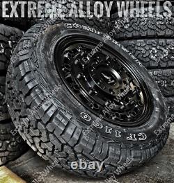 16 Black AT1 Alloy Wheels For Volkswagen Crafter 6x130 + All Terrain Tyres