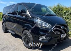 16 Black AT1 Alloy Wheels For Volkswagen Crafter 6x130 + All Terrain Tyres