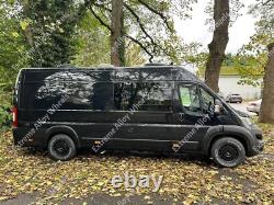 16 Black AT1 Alloy Wheels For Volkswagen Crafter 6x130 + All Terrain Tyres
