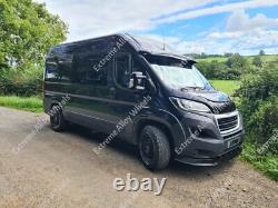 16 Black AT1 Alloy Wheels For Volkswagen Crafter 6x130 + All Terrain Tyres