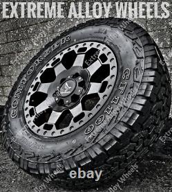 16 Black AT5 Alloy Wheels Fits Volkswagen Crafter 6x130 + All Terrain Tyres