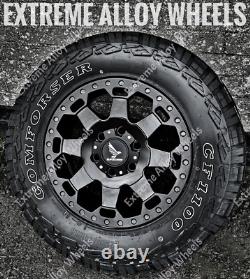 16 Black AT5 Alloy Wheels Fits Volkswagen Crafter 6x130 + All Terrain Tyres