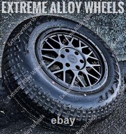 16 Black At4 Alloy Wheels Volkswagen Crafter 6x130 + Falken All Terrain Tyres
