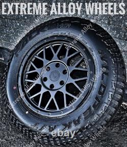 16 Black At4 Alloy Wheels Volkswagen Crafter 6x130 + Falken All Terrain Tyres