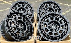 16 Black Dare TG9 Alloy Wheels Fit Volkswagen Crafter 6x130 Swamper Wheels only