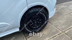 16 Black Dare TG9 Alloy Wheels Fit Volkswagen Crafter 6x130 Swamper Wheels only