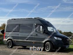 16 S Black AT5 Alloy Wheels For Volkswagen Crafter 6x130 + All Terrain Tyres