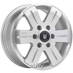 16opus 6 silver alloy wheels mercedes sprinter van vw crafter 6 stud & tyres