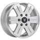 16opus 6 Silver Alloy Wheels Mercedes Sprinter Van Vw Crafter 6 Stud & Tyres