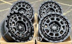 17 Black Dare TG9 Alloy Wheels Fit Volkswagen Crafter 6x130 Swamper Wheels only