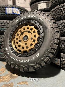 17 Vw Crafter Mercedes Sprinter 6x130 Alloy Wheels All Terrain Tyres Bronze