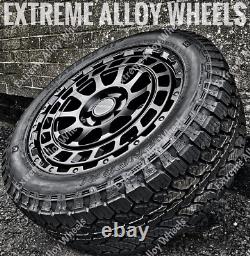 18 Black Swamper Alloy Wheels For Volkswagen Crafter 6x130 + General Grabbers