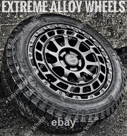 18 Black Swamper Alloy Wheels For Volkswagen Crafter 6x130 + General Grabbers