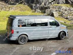 18 Black Swamper Alloy Wheels For Volkswagen Crafter 6x130 + General Grabbers