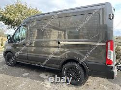 18 Black Swamper Alloy Wheels For Volkswagen Crafter 6x130 + General Grabbers