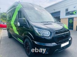 18 Black Swamper Alloy Wheels For Volkswagen Crafter 6x130 + General Grabbers