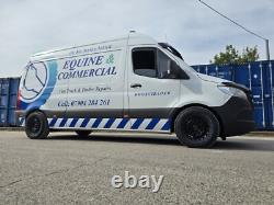 18 Black Swamper Alloy Wheels For Volkswagen Crafter 6x130 + General Grabbers