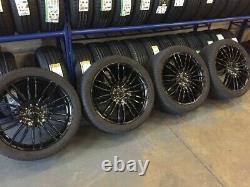 18 New Alloy Wheels Mercedes Sprinter Van Vw Crafter Commercial Rated Black