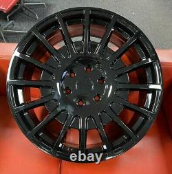 18 Tms Alloy Wheels Fit Volkswagen Crafter Mercedes Sprinter 6x130 Gloss Black