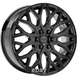 20 Velare Vlr-6v Alloy Wheels Black Fits Mercedes Sprinter Vw Crafter 6x130