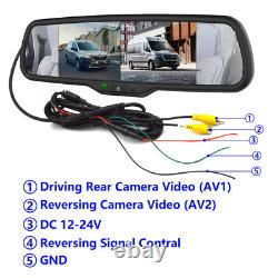 2X Rear View Reverse Brake Light Camera Kit for Mercedes Sprinter VW Crafter NZV