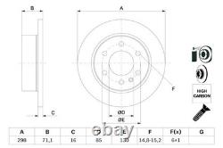 2x BRAKE DISC 0 986 479 295 FOR VW CRAFTER/30-50/Van/30-35/Bus MERCEDES-BENZ