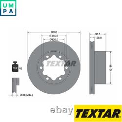 2x BRAKE DISC 93143403 FOR VW CRAFTER/30-50/Platform/Chassis/Van CSLC 2.0L 4cyl