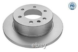 2x Meyle Pd Rear Solid Brake Discs Pair For Mercedes Vw Crafter 30-35 Crafter 30