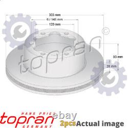 2x New Brake Disc For Vw Mercedes Benz Crafter 30 35 Bus 2e Cktb Csla Cktc