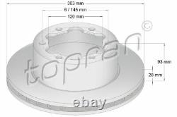 2x New Brake Disc For Vw Mercedes Benz Crafter 30 35 Bus 2e Cktb Csla Cktc
