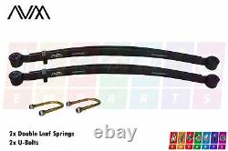 2x Rear double Leaf Springs for Mercedes Sprinter 2006-2018 with U-Bolts