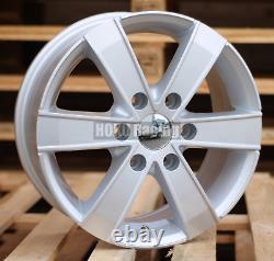 4X 16 6 spoke Wheels 1250kg SILVER 6X130 fits for Mercedes Sprinter Crafter