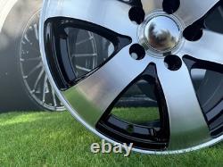 4X R16 Inch 6X130 MB Sprinter Style Black Polished Wheels Fits For Sprinter