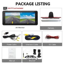 64G 720P Monitor+ Brake Light Reversing Camera For Sprinter W906 W907 VW Crafter
