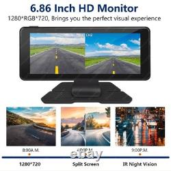 64G 720P Monitor+ Brake Light Reversing Camera For Sprinter W906 W907 VW Crafter