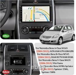 64G For Mercedes Benz A B Class Vito Sprinter W906 Crafter Car Stereo Android 13