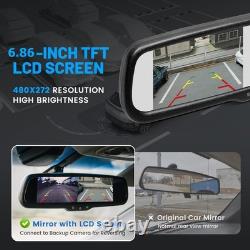 6.86 Mirror Monitor Brake Light Dual Lens Camera For Mercedes Sprinter Crafter
