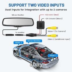6.86 Mirror Monitor Brake Light Dual Lens Camera For Mercedes Sprinter Crafter