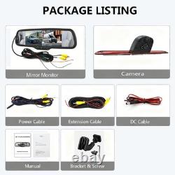 6.86 Mirror Monitor Brake Light Dual Lens Camera For Mercedes Sprinter Crafter