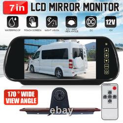 7 Mirror Monitor High Mount Brake Camera For Mercedes Sprinter/VW Crafter