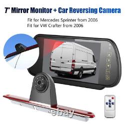 7 Monitor + Rear Brake Light Reversing Camera For Mercedes Sprinter/VW Crafter