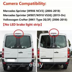 7 Monitor & Rear Brake Light Reversing Camera For Mercedes Sprinter VW Crafter