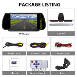 7 Monitor & Rear Brake Light Reversing Camera For Mercedes Sprinter VW Crafter
