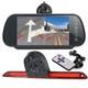 7 Split Mirror +brake Light Dual Lens Camera For Mercedes Sprinter Vw Crafter