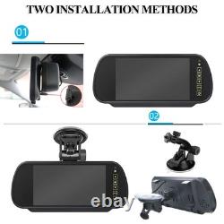 7 Split Mirror +Brake Light Dual Lens Camera For Mercedes Sprinter VW Crafter
