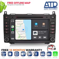 8 Android Auto 10.0 GPS SatNav CarPlay DAB Radio VW Crafter Mercedes Sprinter