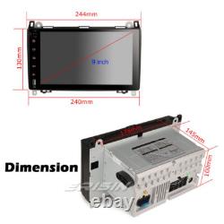 8-Core 64GB Android 11.0 Car GPS Stereo Mercedes A/B Class Viano Crafter CarPlay
