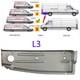 906 Mercedes Sprinter 06- Vw Crafter 05 Rear Sill Sheet Metal Inner L3 Right Lwb